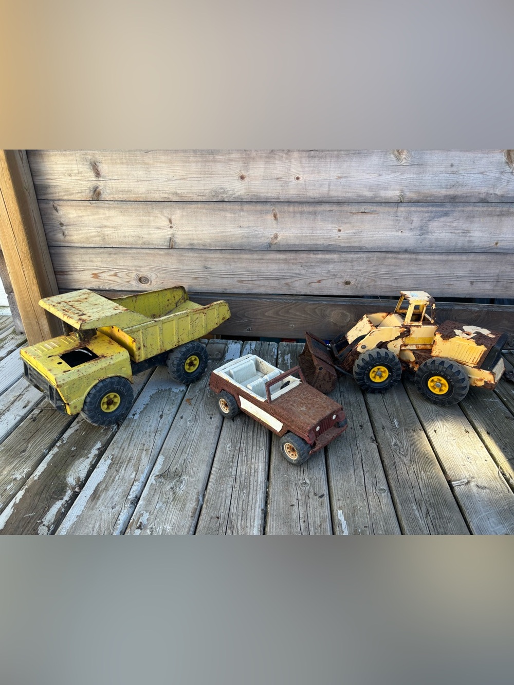 Vintage 70’s! Lot of 3 Tonka in metal to restore or for pieces! (F)